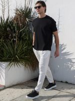 Κοντομάνικο Oversize Μπλουζάκι CARLO 207093 Μαύρο - Image 4