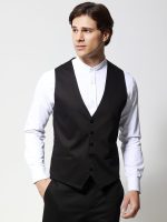 Ανδρικό Γιλέκο Με Κουμπάκια ADAN 9432 Μαύρο