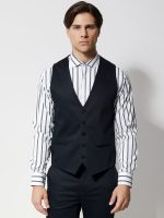 Ανδρικό Γιλέκο Με Κουμπάκια ADAN 9432 Μπλε - Image 3