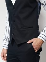 Ανδρικό Γιλέκο Με Κουμπάκια ADAN 9432 Μπλε - Image 4