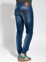 Ανδρικό Jean Παντελόνι Slim Fit 40-178 Μπλε - Image 4