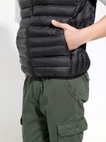 Ανδρικό Αμάνικο Μπουφάν 20-143 Μαύρο - Image 3