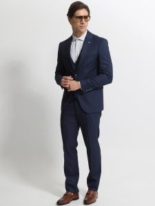Ανδρικό Κοστούμι Με Γιλέκο DEMARCUS 2014 Navy Blue