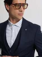 Ανδρικό Κοστούμι Με Γιλέκο DEMARCUS 2014 Navy Blue - Image 2