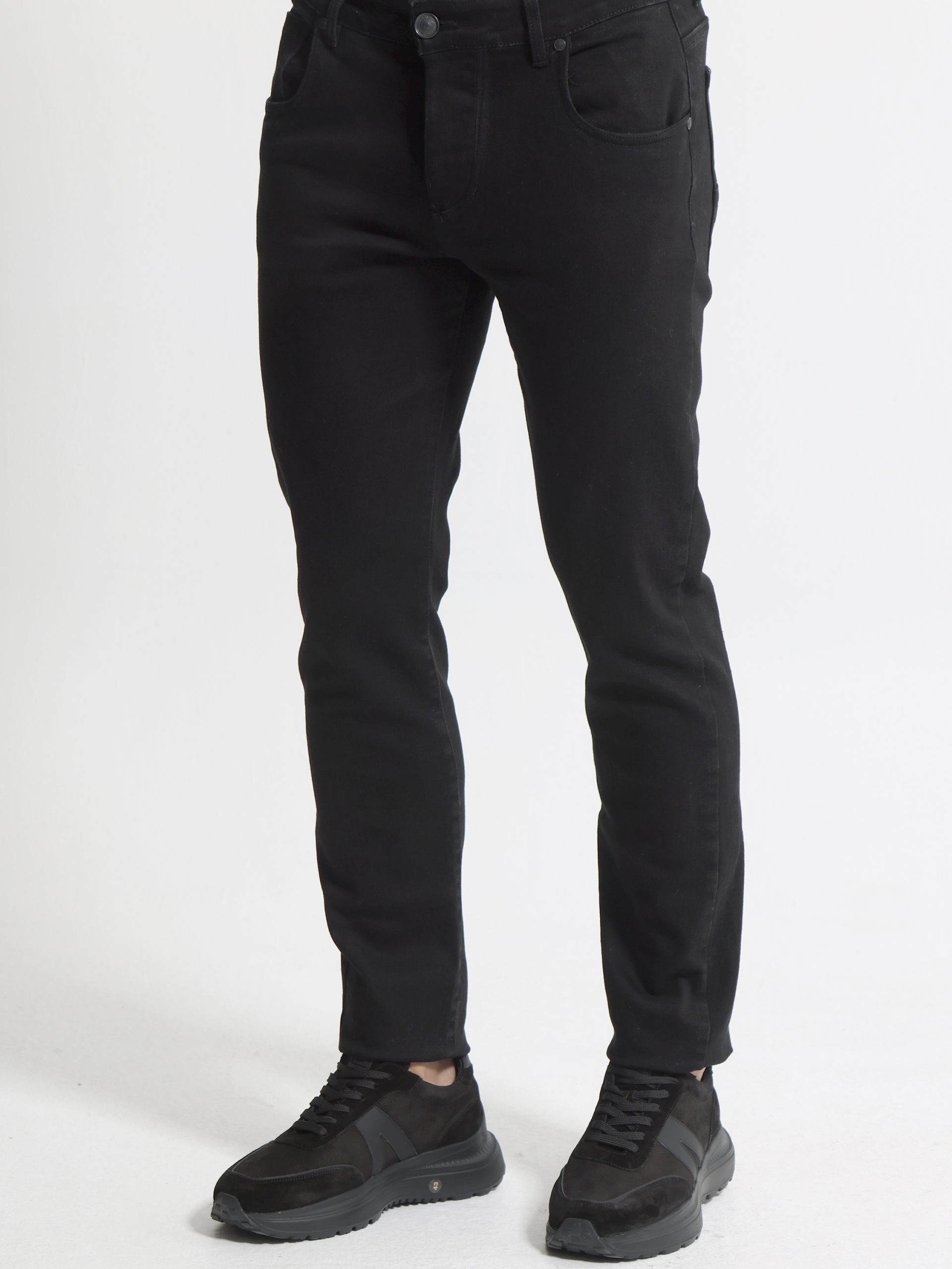 under0663 Ανδρικό Jean Παντελόνι OREGON 6280 Μαύρο - Image 1