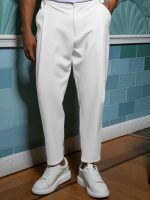 Παντελόνι Με Λάστιχο 7/8 LUIGI 210-951 Λευκό - Image 3