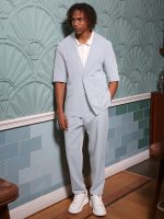 Ανδρικό Σακάκι Με Κοντό Μανίκι ENRICO 260-958 Sky Blue - Image 2