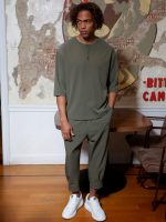 Παντελόνι Με Λάστιχο 7/8 VALERIO 210-957 Χακί - Image 2