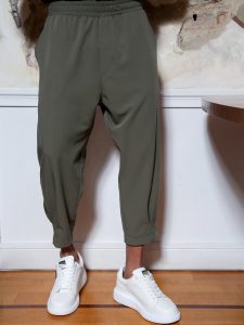 Παντελόνι Με Λάστιχο 7/8 VALERIO 210-957 Χακί