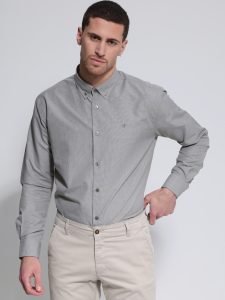 Ανδρικό Πουκάμισο Tailor-Fit GIANNI 33-8166 Light Green Φαρδιά γραμμή