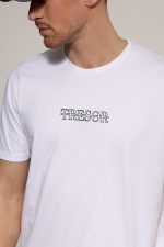 Ανδρικό Βαμβακερό T-shirt FIGARO 33-207081 Λευκό - Image 2