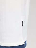Ανδρικό Oversize T-Shirt Με Ιδιαίτερη Πλέξη OSCAR 207066 Λευκό - Image 4