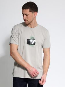 Ανδρικό Βαμβακερό T-shirt DOROTEO 207078 Γκρι