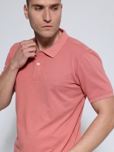 Ανδρικό Κοντομάνικο Polo Με Γιακά TOLIVER 207085 Dusty