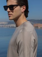 Κοντομάνικο Oversize Μπλουζάκι DIEGO 207068 Μόκα - Image 2