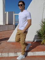 Ανδρικό Βαμβακερό T-shirt GEREMIA 207079 Λευκό - Image 3