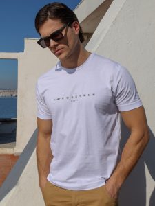 Ανδρικό Βαμβακερό T-shirt GEREMIA 207079 Λευκό