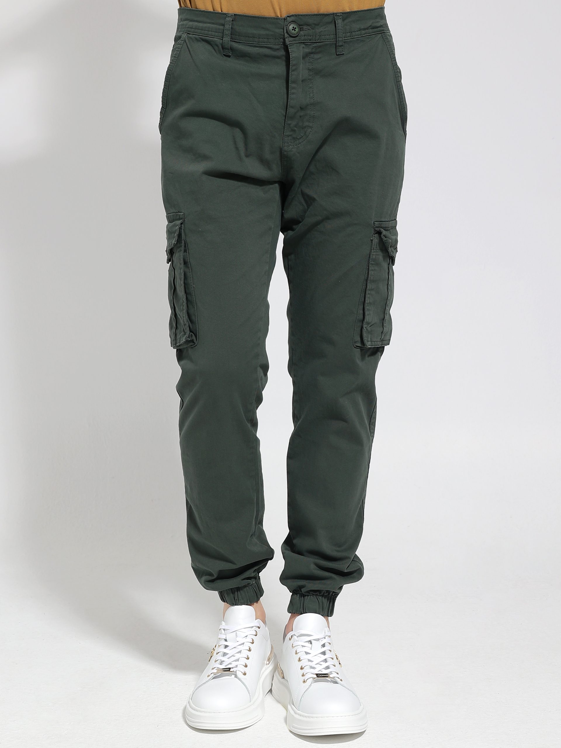 4S0A1351 Ανδρικό Παντελόνι Cargo BLACKZI 88-167 Χακί - Image 1