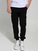 Ανδρικό Παντελόνι Cargo BLACKZI 88-166 Μαύρο - Image 2