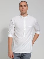 Ανδρικό T-shirt Με Κουμπάκια LORENZO 270-220 Λευκό - Image 4