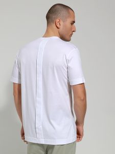 Κοντομάνικο Oversize Μπλουζάκι OMAR 207064 Λευκό