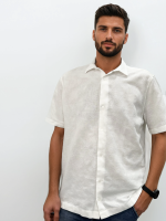 Λινό Πουκάμισο Relax-Fit BALI 33-7513 Λευκό - Image 2