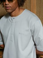 Oversize T-shirt Με Κρυφά Κουμπάκια CICCO 270-955 Γκρι - Image 2