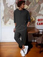 Ανδρική Μπλούζα Μανίκι 3/4 VALERIO 270-957 Μαύρο - Image 2