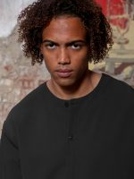 Ανδρική Μπλούζα Μανίκι 3/4 VALERIO 270-957 Μαύρο