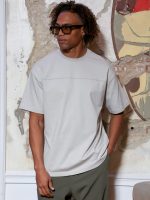 Ανδρικό T-shirt Oversize SALVATORE 270-913 Γκρι
