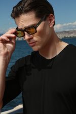 Oversize T-shirt Με V Λαιμό Oscar 207026 Μαύρο - Image 2