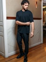 Ανδρικό Μοντέρνο T-shirt 270-270 Μαύρο - Image 4