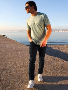 Ανδρικό Παντελόνι Jean Με Φερμουάρ 6271 Blue