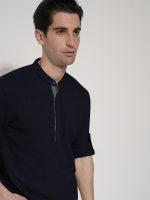 Ανδρικό Λινό Πουκάμισο Slim 33-6116 Μπλε - Image 2