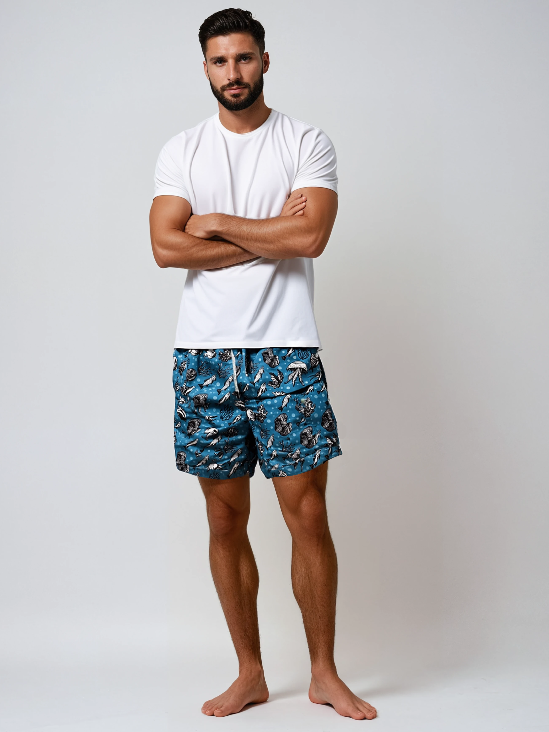 IMG_1015 copy.jpg12-Top_01_male_front-Oliver-Studio Ανδρικό Μαγιό Σορτς Quick Dry 70-65 Σιελ - Image 1