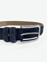 Ανδρική Ζώνη Suede 33-6036 Μπλε - Image 3