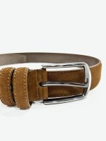 Ανδρική Ζώνη Suede 33-6037 Καμηλό - Image 3