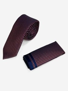 Ανδρική Γραβάτα Με Μαντηλάκι 33-6099 Red 5