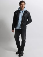 Ανδρικό Jacket Eco-Leather Μπουφάν SILA 2178 Μαύρο - Image 2