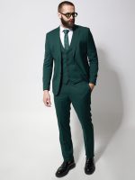 Ανδρικό Κοστούμι Με Γιλέκο MONOAS 2029 Πράσινο - Image 4
