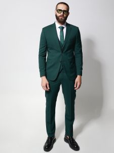 Ανδρικό Κοστούμι Με Γιλέκο MONOAS 2029 Πράσινο