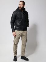 Ανδρικό Jacket Eco-Leather Μπουφάν VENERO 2171-1 Μαύρο - Image 6