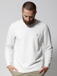 Ανδρική Μπλούζα Μακρυμάνικη DANIEL 206100 Λευκό
