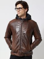 Ανδρικό Jacket Eco-Leather Μπουφάν VENERO 2171-1 Καφέ - Image 5
