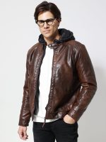 Ανδρικό Jacket Eco-Leather Μπουφάν VENERO 2171-1 Καφέ