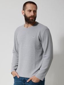 Ανδρική Μπλούζα Μακρυμάνικη DANIEL 206100 Γκρι