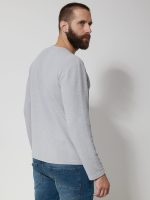 Ανδρική Μπλούζα Μακρυμάνικη DANIEL 206100 Γκρι - Image 4