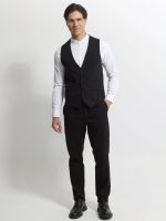 Ανδρικό Γιλέκο Με Κουμπάκια GUNTHER 9433 Μαύρο - Image 3