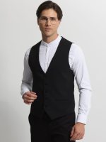 Ανδρικό Γιλέκο Με Κουμπάκια GUNTHER 9433 Μαύρο
