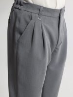 Ανδρικό Παντελόνι με Πιέτες "KAI" 4706 Γκρι - Image 3